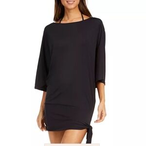 Michael Michael Kors Side-Tie Swim Cover-up - Black